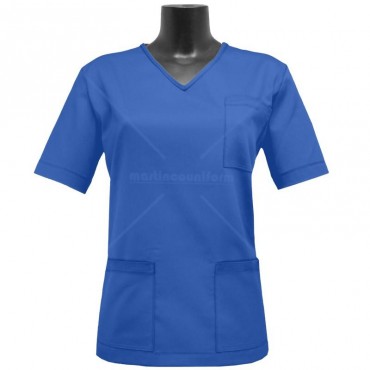 Medicinska ženska bluza V-izrez rukav